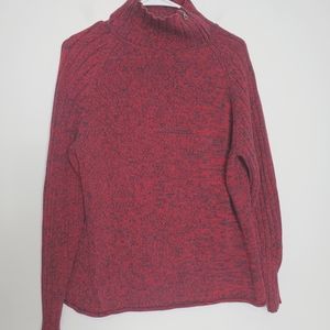 Two Dog Island Marled Mock Neck Sweater